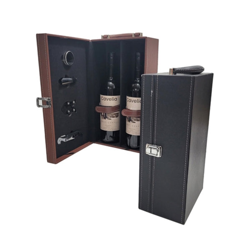 Leather Wine Box – 2 Bottles 16113