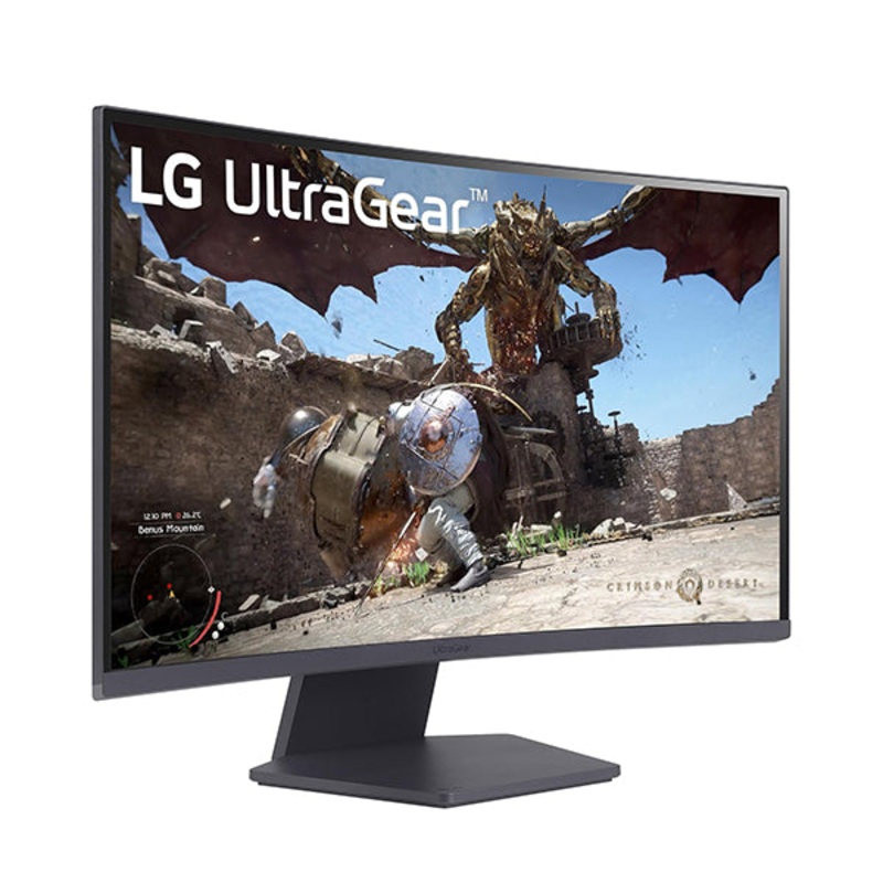 LG 27GS60QC-B Ultragear Curved Gaming Monitor 27-Inch QHD (2560×1440) 180Hz 1ms 1000R AMD FreeSync HDR10 HDMIx2 DisplayPort Borderless Design Black Stabilizer DAS Crosshair FPS Counter