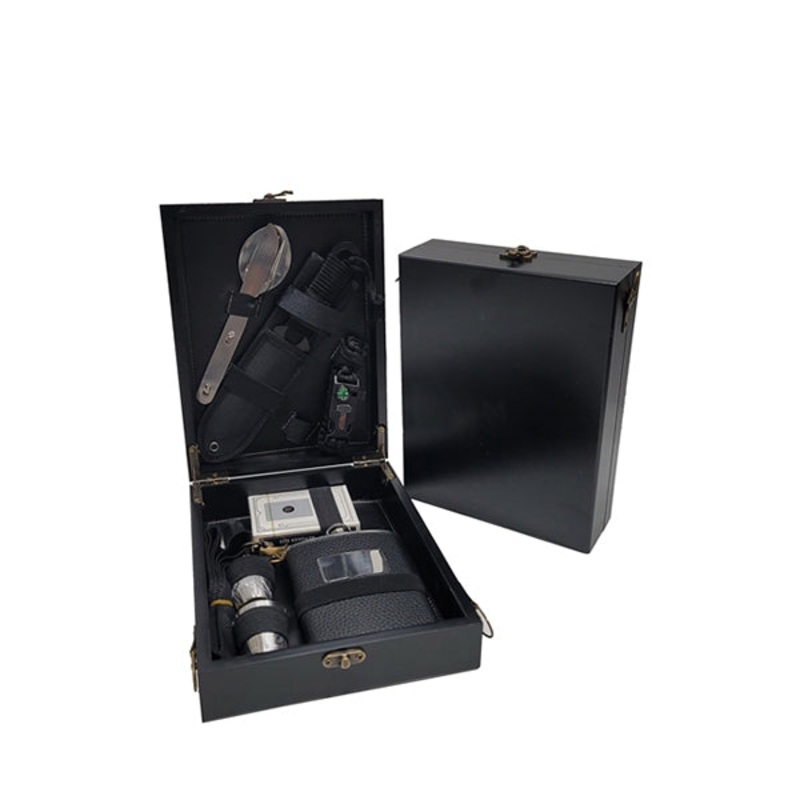 Luxury Flask Set + Survival Kit 16129