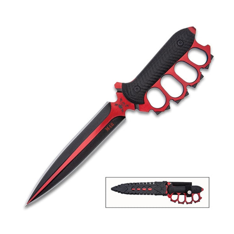 M48 Liberator Trench Knife – Knuckle Duster, Stainless Steel Blade Camping Tools Camping Knife Sword Tactical Knife Self-Defense