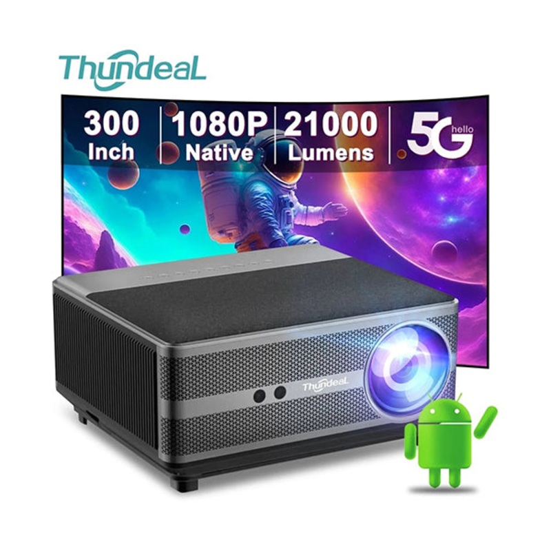 NEW Thundeal TD98 Projector Projecteur 21000 Lumens Full HD / 4K Smart Ai Autofocus TV
