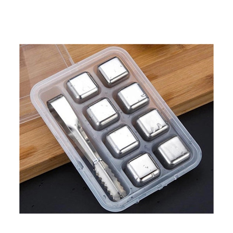 Steel Ice Cubes – 8 Cubes – 16126