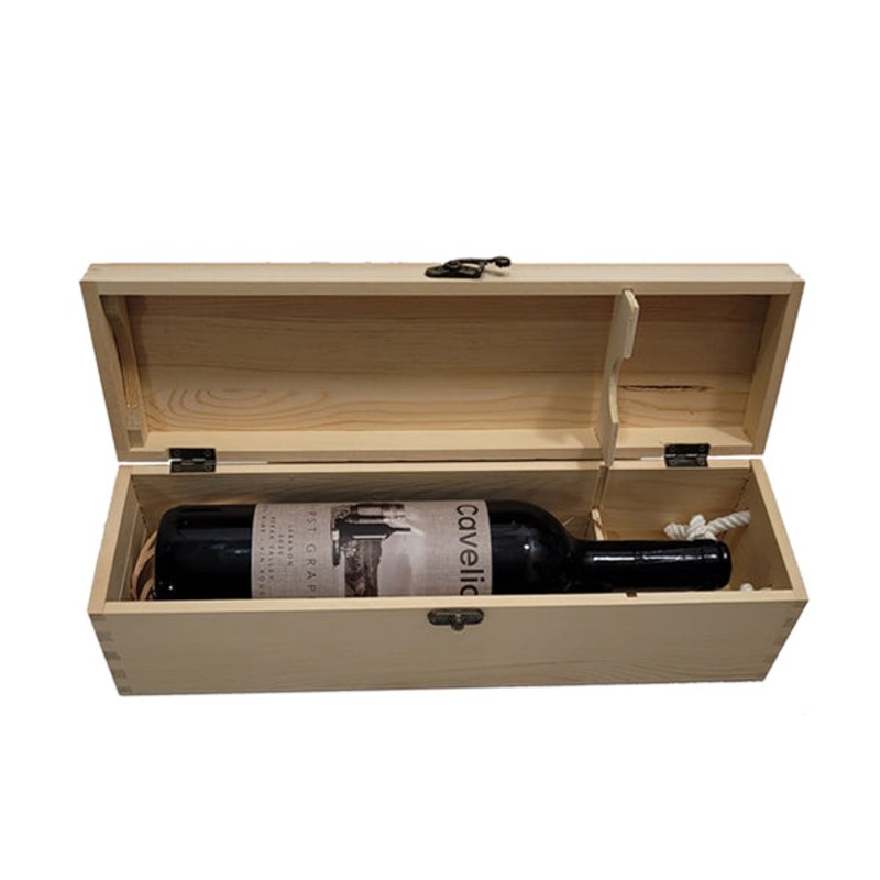 Wood Wine Box – 1 Bottle – 16116