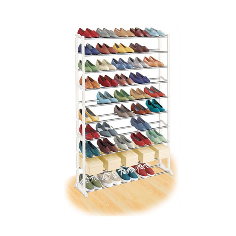 10 Tier 50 Pair Shoe Rack Organizer