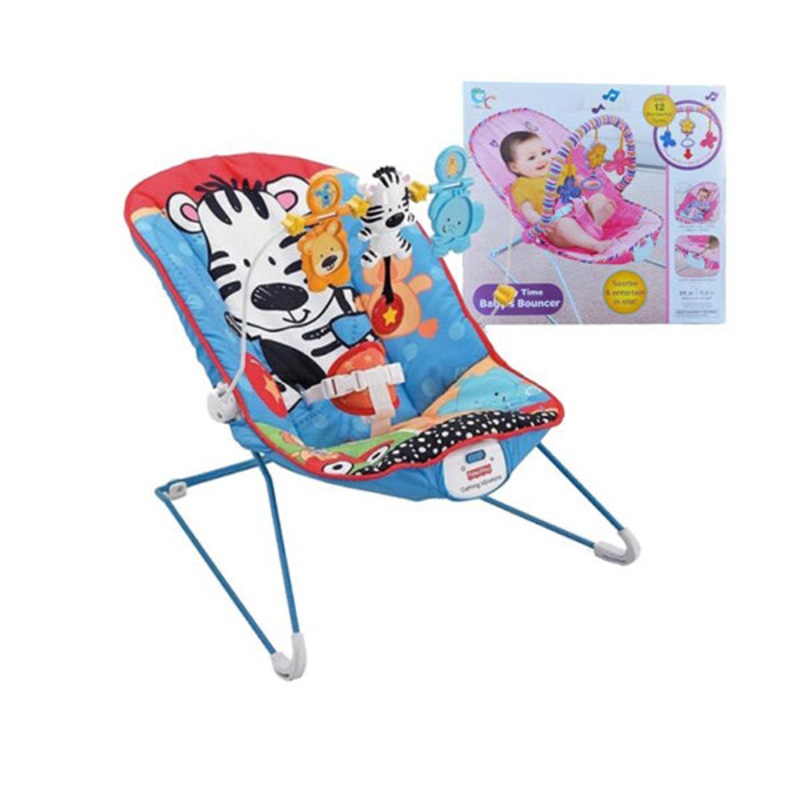 Baby Bouncer Adorable Animals|Blue|Pink|Brand New
