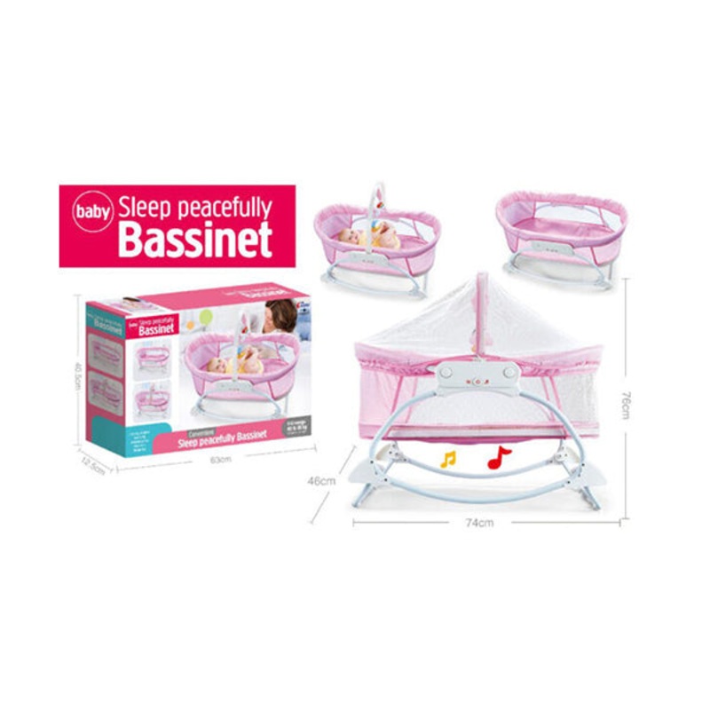 Newborn Electric Musical Sleeping Peacefully Bassinet Swing – 96697