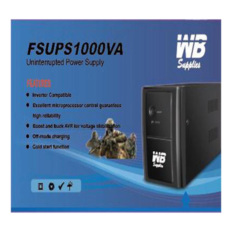 WB UPS 1000VA|Black|Brand New