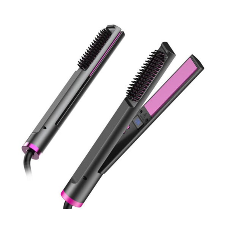 2 in 1 Hair Straightener Brush
