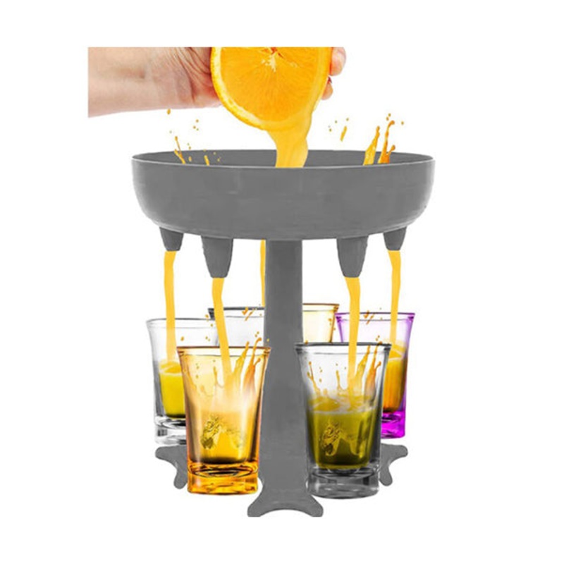 Cool Gift, 6 Shot Glass Dispenser and Holder –  95841