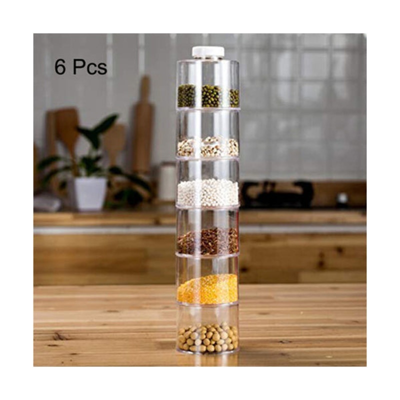 Cool Gift, Set Of 6 Pcs Spices Jar Tower – 93215