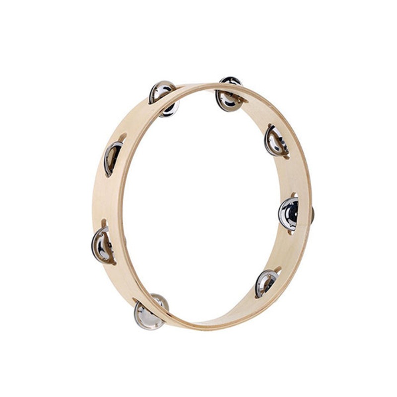 ABC Tambourine Wood Design Musical Instrument – M416