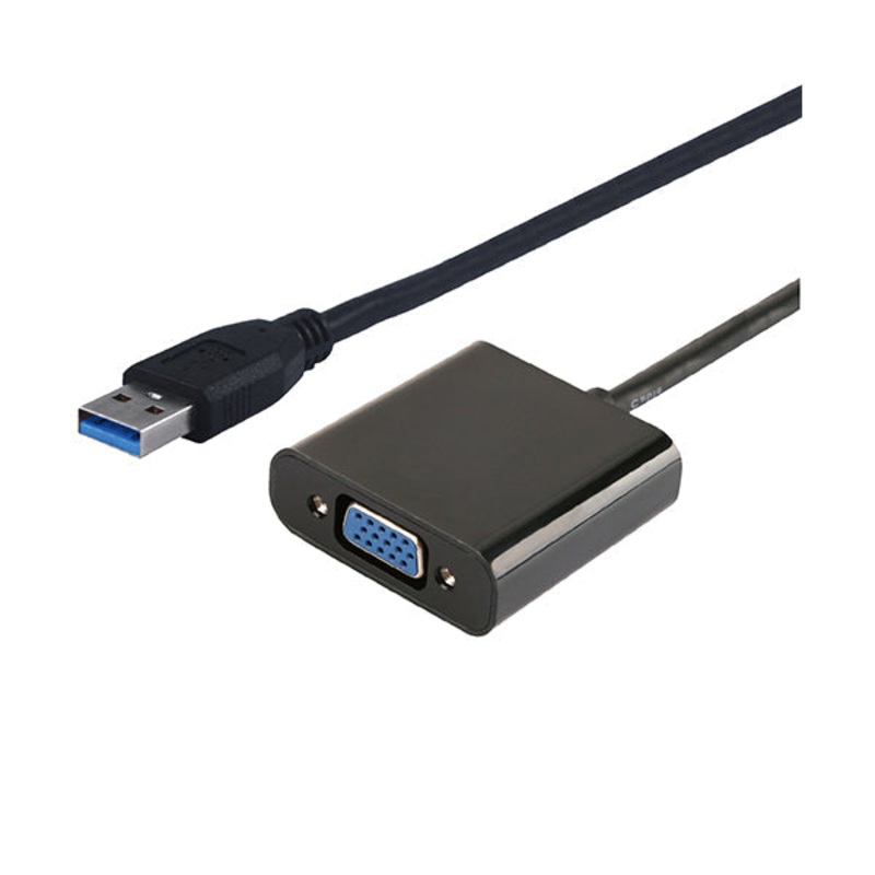 Conqueror Cable USB 3.0 to VGA Male to Female Converter Driver Included – C58B