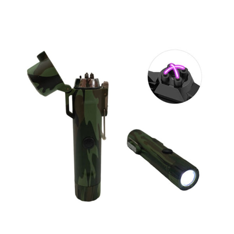 Dual Arc Electric Lighter With Torch & Compass – 98630
