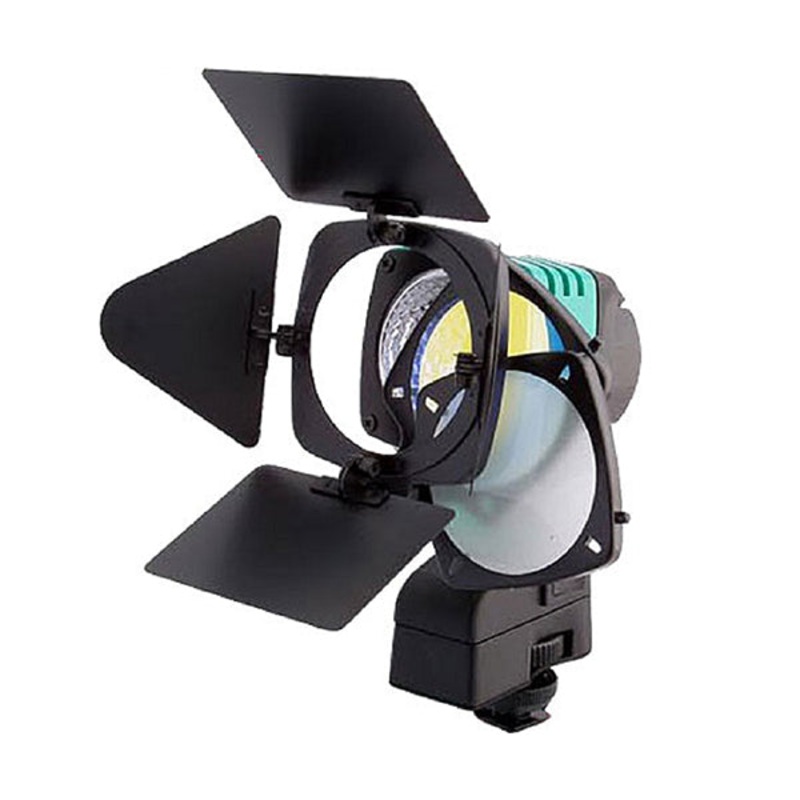 Luxmen On-Camera Photo Video Light 100 Watt Barndoor Head Light – S935F