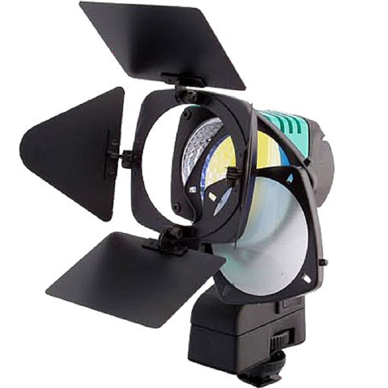 Luxmen On-Camera Photo Video Light 30 Watt Barndoor Head Light – S935T
