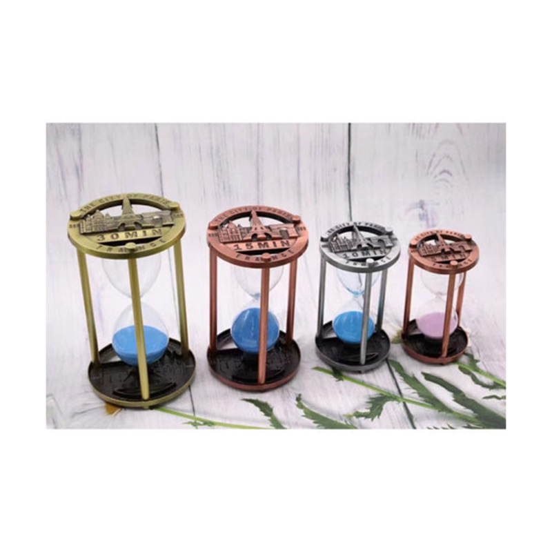 Paris Metal Hourglass Sand Timer – 10 minutes – 10364
