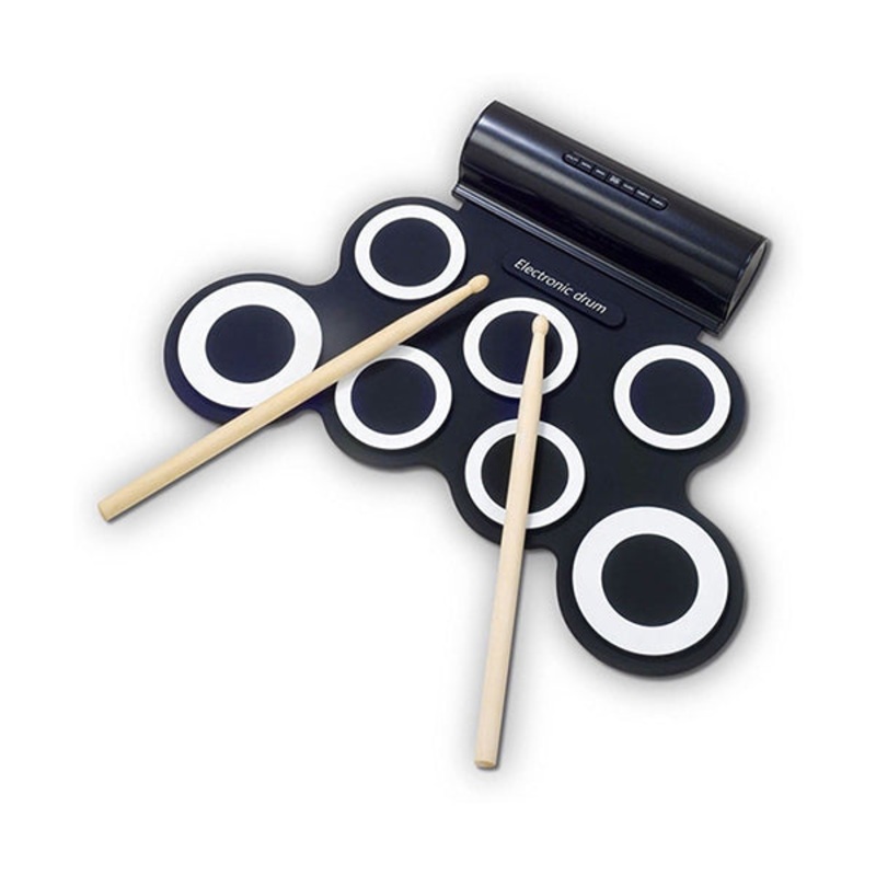 Roll-Up Foldable Electric Digital Drum Set with Pedals – G3001A