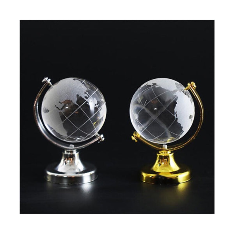 World Map Crystal Glass Ball – Size 60mm – 10368