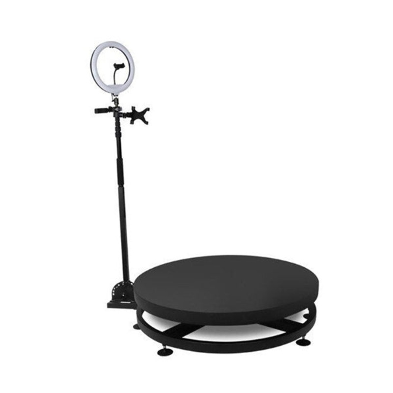 360 Photo Booth Machine for Parties, Software Remote Control Automatic Spin Selfie Holder Accessories