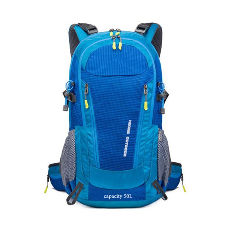 50L Waterproof Outdoor Camping Hiking Backpack With Survival Whistle – B6208
