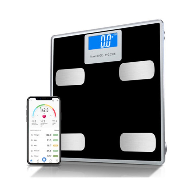 Body Fat Electric Scales Via Your Phone Measure Your Fat, Water, Muscle, and Bone Mass – 10149
