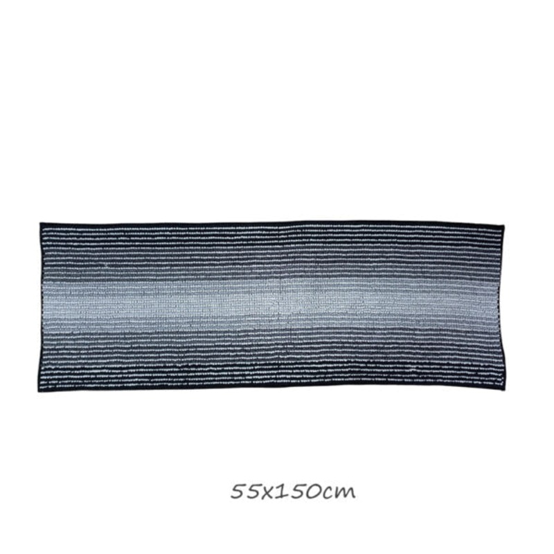 Chunky Bobble Bath Mat in Merlin Stripe 55x150cm – 98880