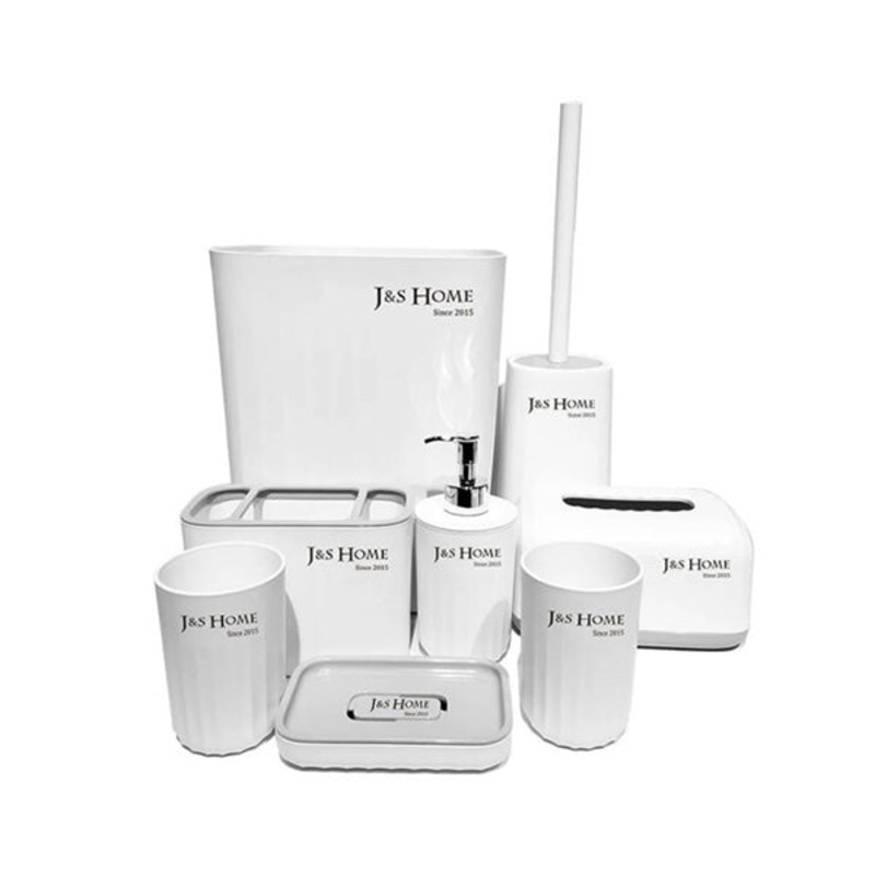 J&S Home, Bathroom Accessories Set of 8pcs/set, JS185190 – 98784