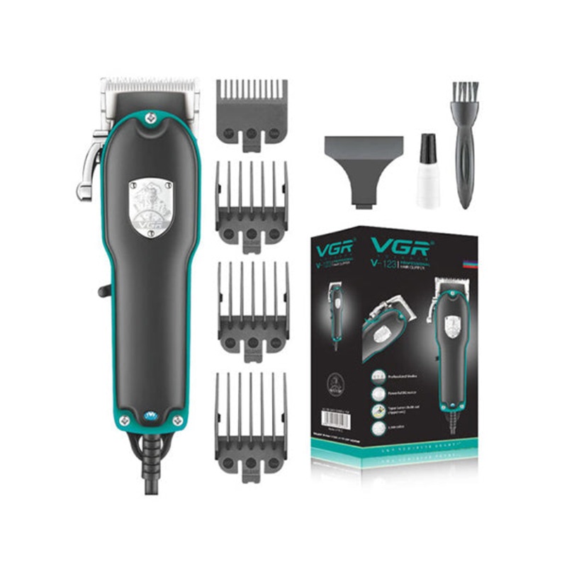 VGR V-123, Professional Hair Clipper with Powerful DC Motor – 97143
