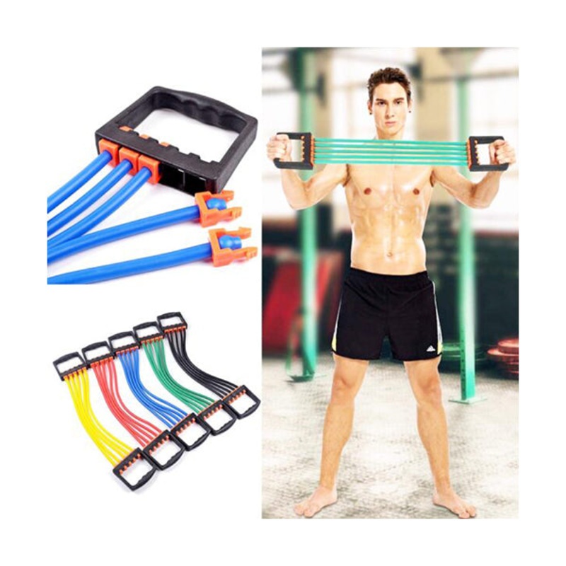 Adjustable Chest Expander 5 Ropes Clips – 96007