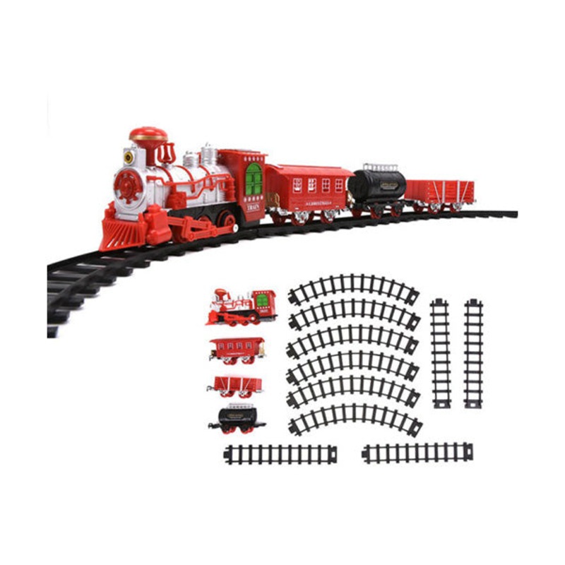 Battery Operated Steam Train Track with Light & Sound 355cm Track – 98169