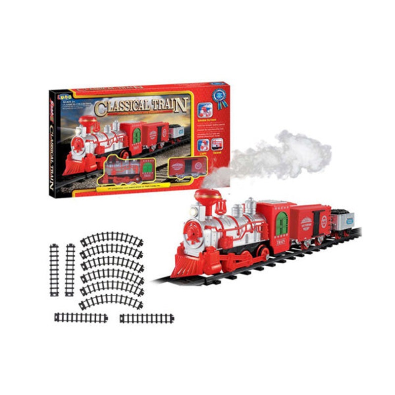 Battery Operated Steam Train Track with Light & Sound 355cm Track – 98170