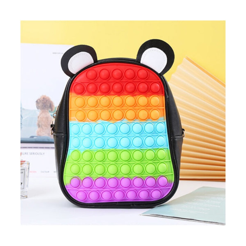 Colorful Silicone Pop It Backpack – 10906
