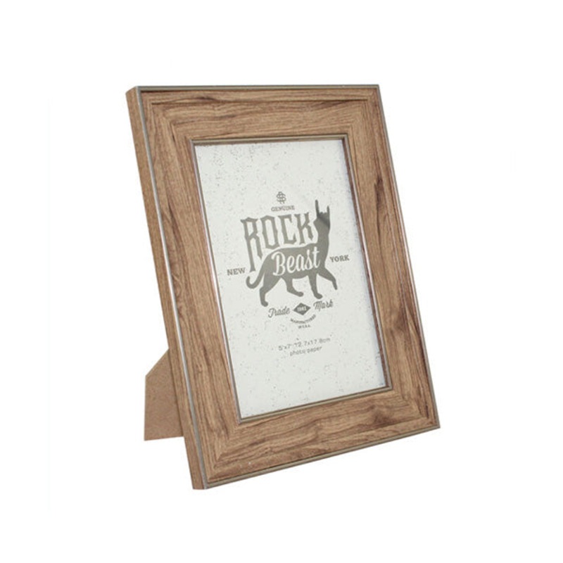 Cool Gift, Wood Picture Frame with Glass Front, 5×7 Brown – 94900