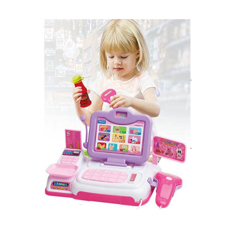 Kids Cash Register Pretend Play Set with Doll – 98083