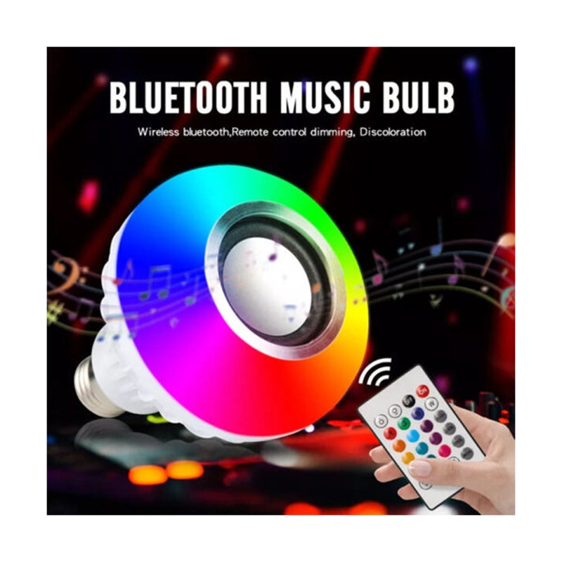 LED Music Bulb Bluetooth Speaker with Remote – 97114