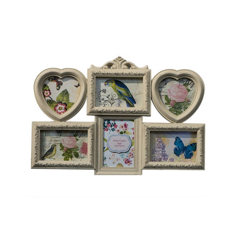Vintage-Style French Wall Photo, 6-Frame Collage – 92369