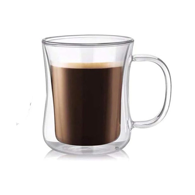 220ml Latte Double Wall Cappuccino Glasses (D8 X H9.5) CM