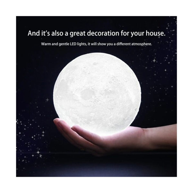 3D Desk Moon Lamp – 94953|Blue|Brand New