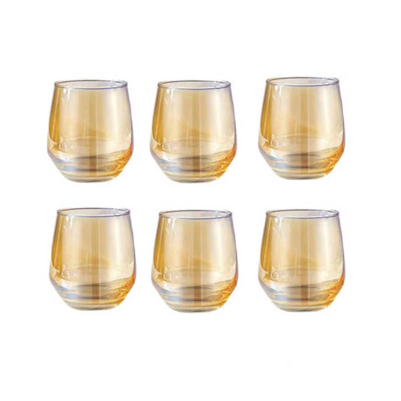 6 PCS Gold Glass 310ml Set – 97841