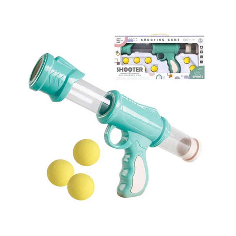 Blaster-automatic 971-2 Air-powered Gun, Shoots Soft Balls – 98050