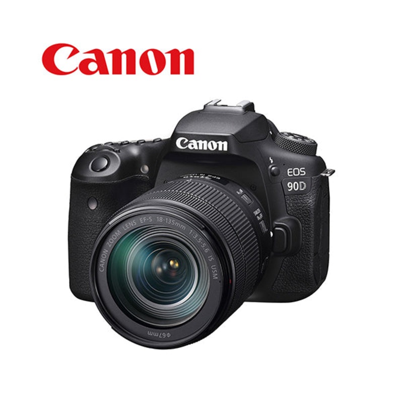 Canon EOS 90D DSLR Camera + 18-135mm Lens