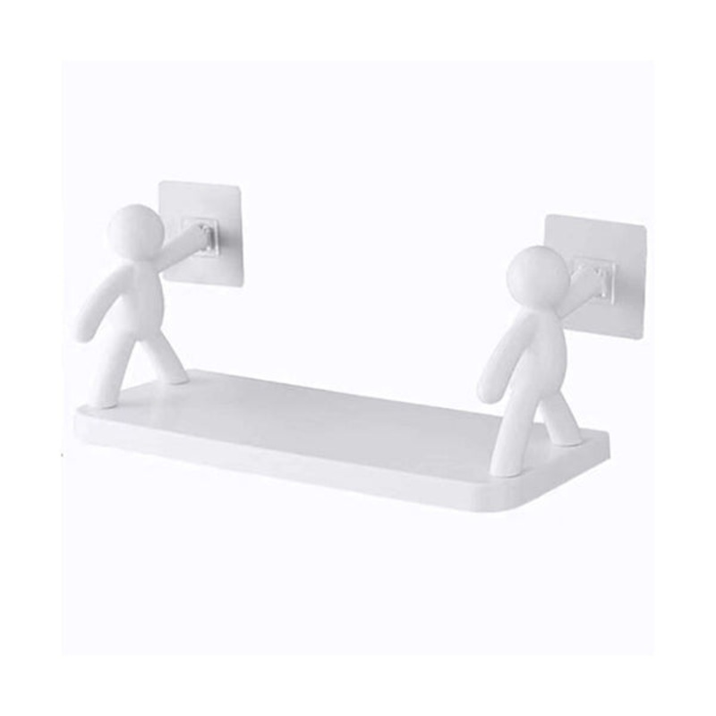 Creative White Figure Design Wall Mounted Multi-purpose Storage Rack – 98724