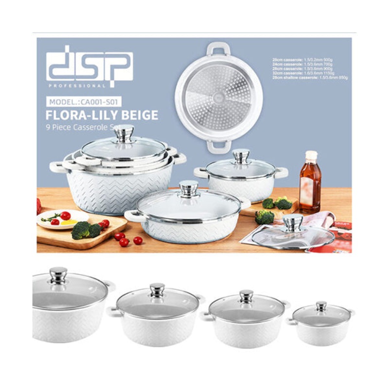 DSP Cookware Set Of 9 PCS CA001-S01 – CA001-S01
