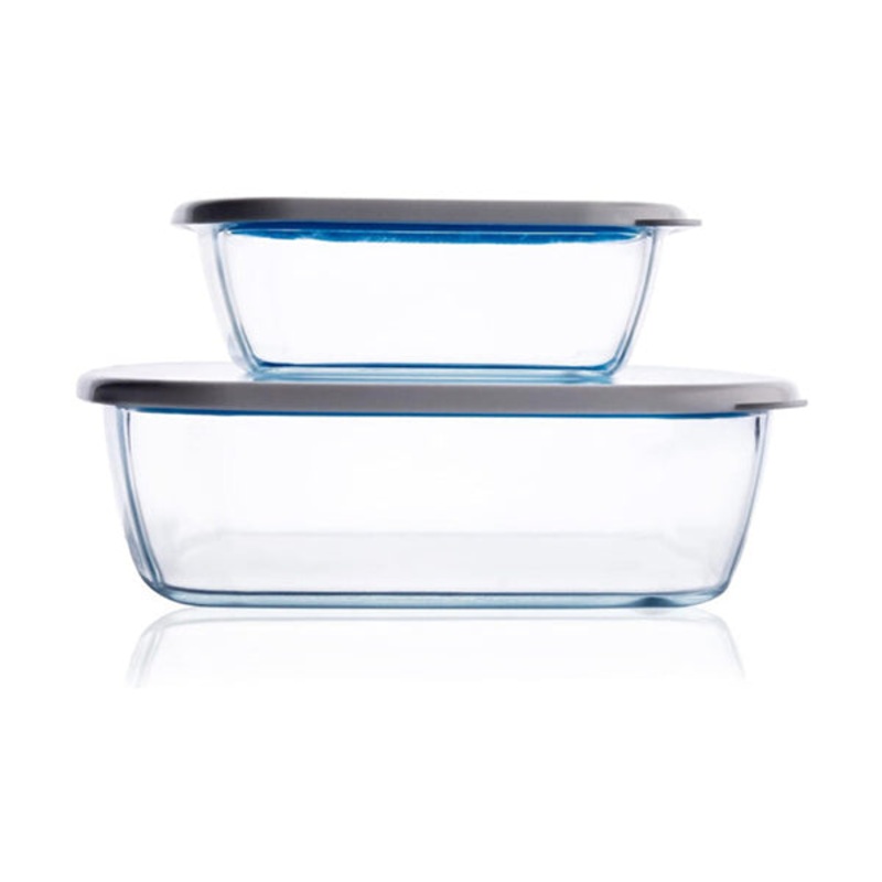 Fenix Set of 2PCS Tempered Nesting Glass Bakeware Set – 10965