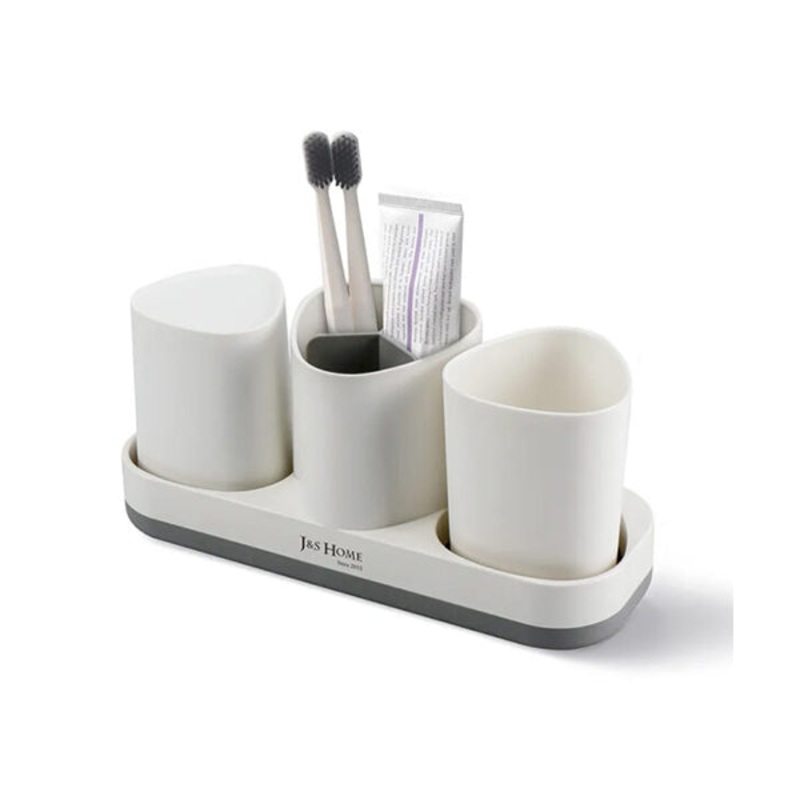 J&S Home, Toothbrush Holder Set With 2 Cups, JS185299 – 98780