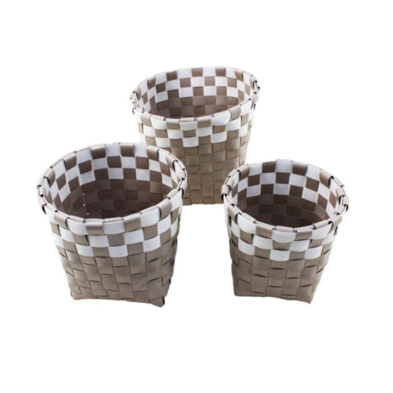 Organizing Bathroom Round Baskets Set of 3 Pcs – 95179