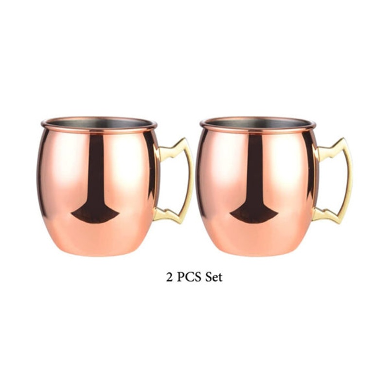 Solid Copper Moscow Mule Mug 550 ml Set – 10651