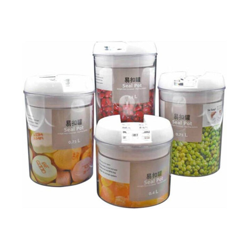 4 Pcs Set, Easy Lock Food Storage Round Shape – 89162