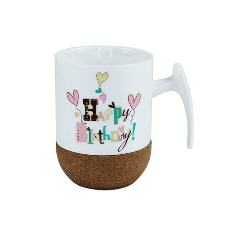 Birthday Ceramic Mug with Cork Bottom – 90466