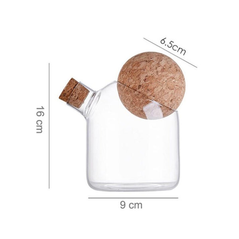 Glass Jar with Airtight Seal Wood Lid Ball – 96261 Available in Different Sizes